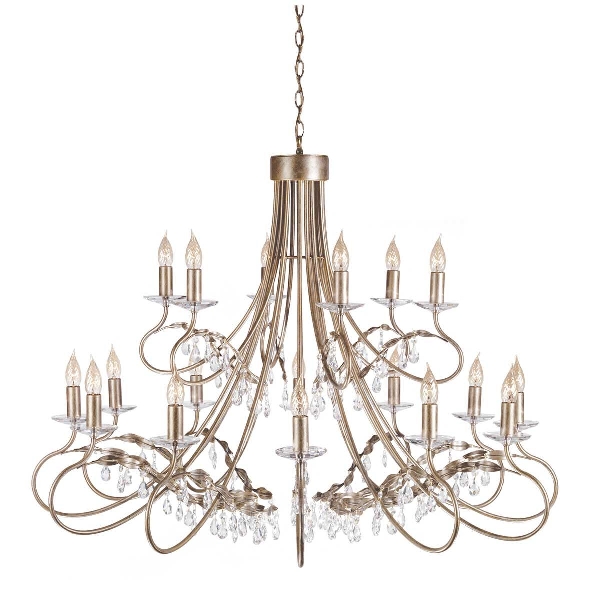 Elstead Kronleuchter Christina CRT18-SIL-GOLD