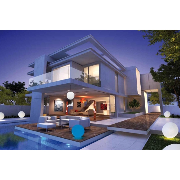 Kugelleuchte Snowball 60 cm Durchmesser Stationär der Firma EPSTEIN Design Leuchten