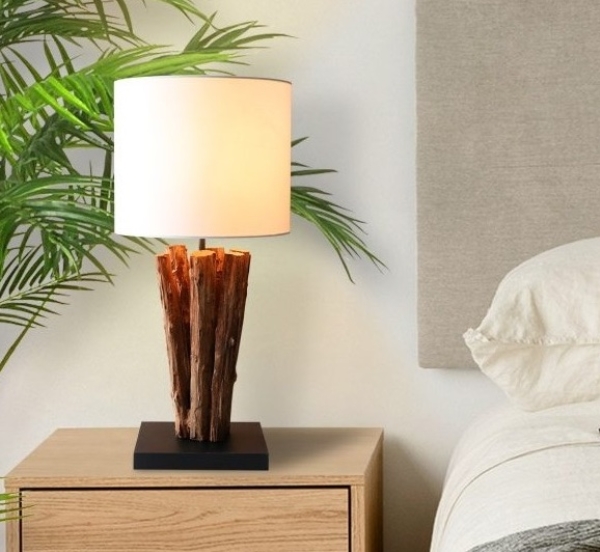 Tischleuchte Rough wood der Firma O'THENTIQUE by Asian Design House