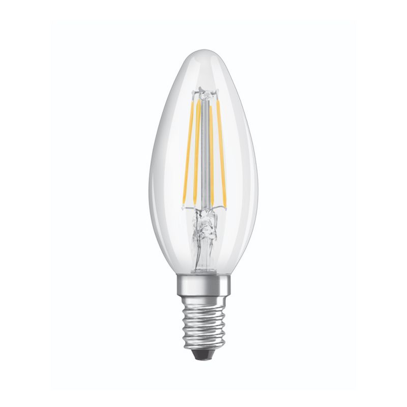 Glühlampen mit Fassung E14 von UNI-Elektro LEDPCLB40D 4,8W/827 230V FILE1410X1 242719