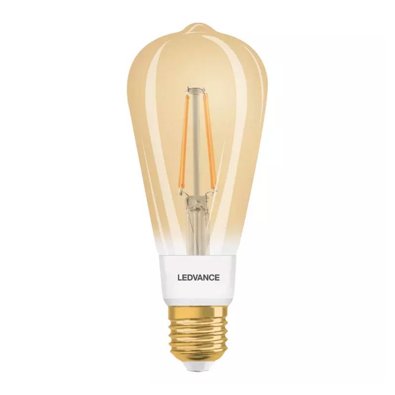 UNI-Elektro Artikel von UNI-Elektro Ledvance Smart+ Zigbee E27 Edison Classic Fadenlampe Gold 6W 680lm - 825 Extra Warmweiß | Dimmbar - Ersatz für 50W 242891